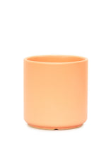 Load image into Gallery viewer, Cylindrical Ceramic Planter, Peach 5&quot; Wide

