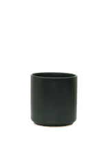 Load image into Gallery viewer, Cylindrical Ceramic Planter, Black 5&quot; Wide
